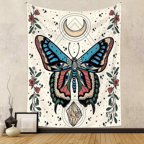 Butterfly Eyes Polyester Blend Tapestry