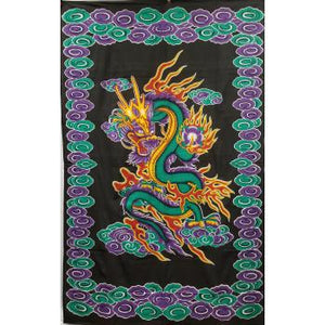 100 % Cotton Twin Size Dragon Tapestry