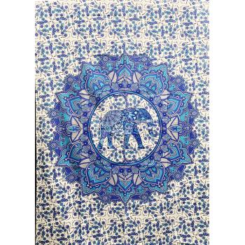 100 % Cotton Mandala Elephant Tapestry