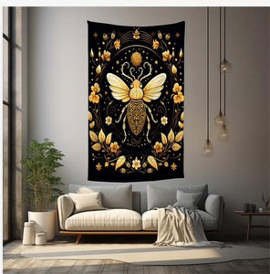 Golden Beetle Polyester Blend Tapestry