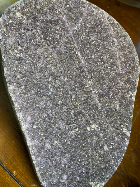 Uruguayan Druze Purple Amethyst on Custom Stand 8.5" tall