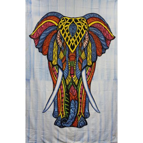 100 % Cotton Indian Elephant Tapestry