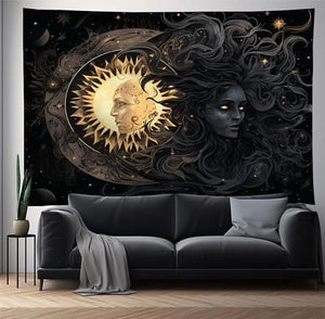 Light & Dark Solar Polyester Blend Tapestry