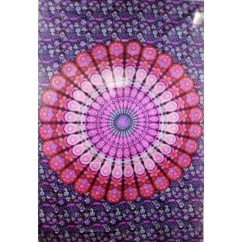 100 % Cotton Red Mandala Tapestry