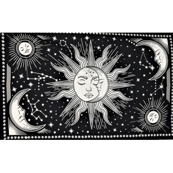 100% Cotton Sun Moon Lovers Tapestry