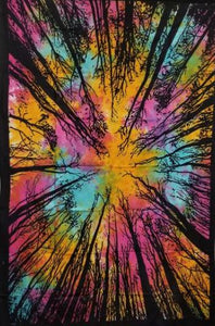 100 % Tye Dye Jungle Tapestry