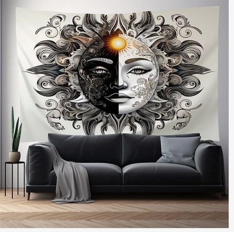 Yin & Yang Sunshine Polyester Blend Tapestry